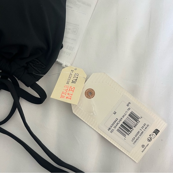 Billabong Black Sol Searcher Triangle Bikini Top - Picture 2 of 5